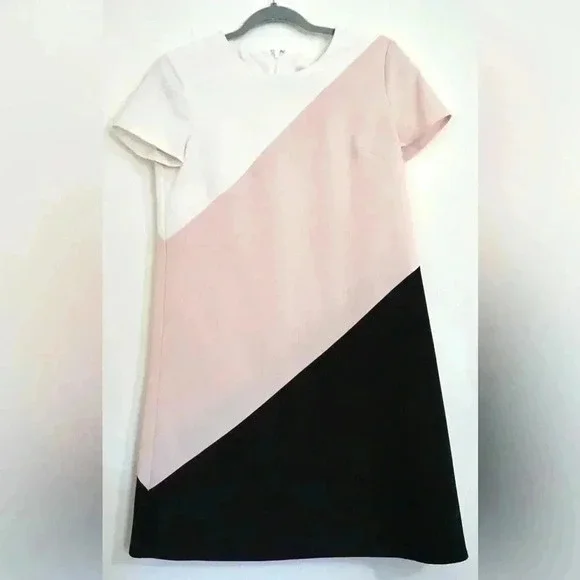 London Times size 4 color blocked shift dress - Picture 2 of 4